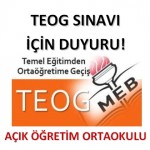 Açık Ortaokul ve TEOG Sınavı